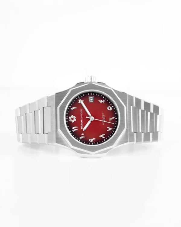 Maison du temps Watch MT ZETA ARABIC ROUGE ACIER c