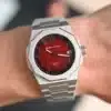 Maison du temps Watch MT ZETA ARABIC ROUGE ACIER d