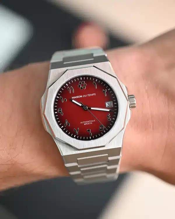 Maison du temps Watch MT ZETA ARABIC ROUGE ACIER d