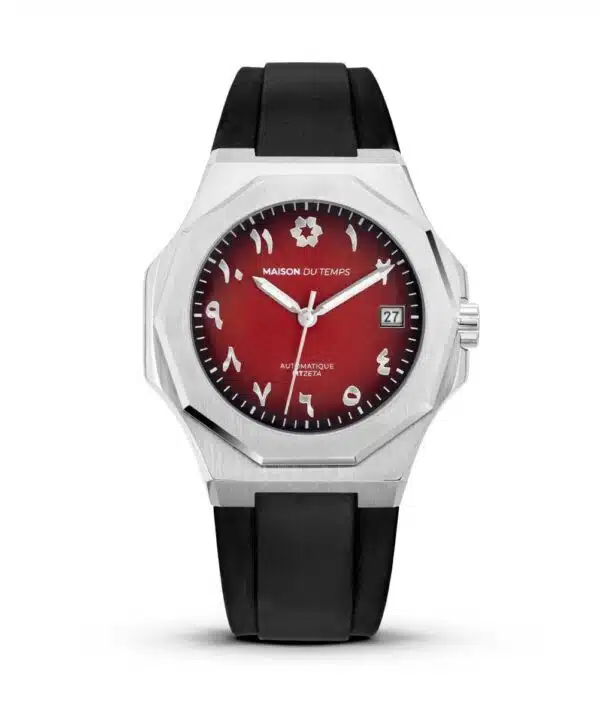 Maison du temps Watch MT ZETA ARABIC ROUGE SILICONE NOIR