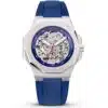 Maison du temps Watch MT ZETA SQUELETTE SILICONE BLEU