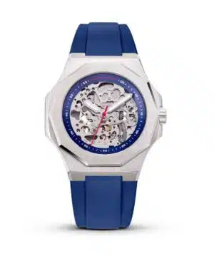 Maison du temps Watch MT ZETA SQUELETTE SILICONE BLEU