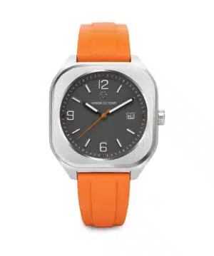 Maison du temps Watch MTIOTA GRIS CAOUTCHOUC ORANGE