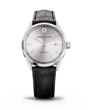 Maison du temps Watch MTOMICRON ARGENT CUIR NOIR Maison du temps Watch MTOMICRON ARGENT CUIR NOIR