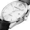 Maison du temps Watch MTOMICRON ARGENT CUIR NOIR c