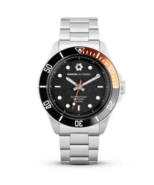 Maison du temps Watch MTSIGMA LUNETTE NOIRE ORANGE ACIER