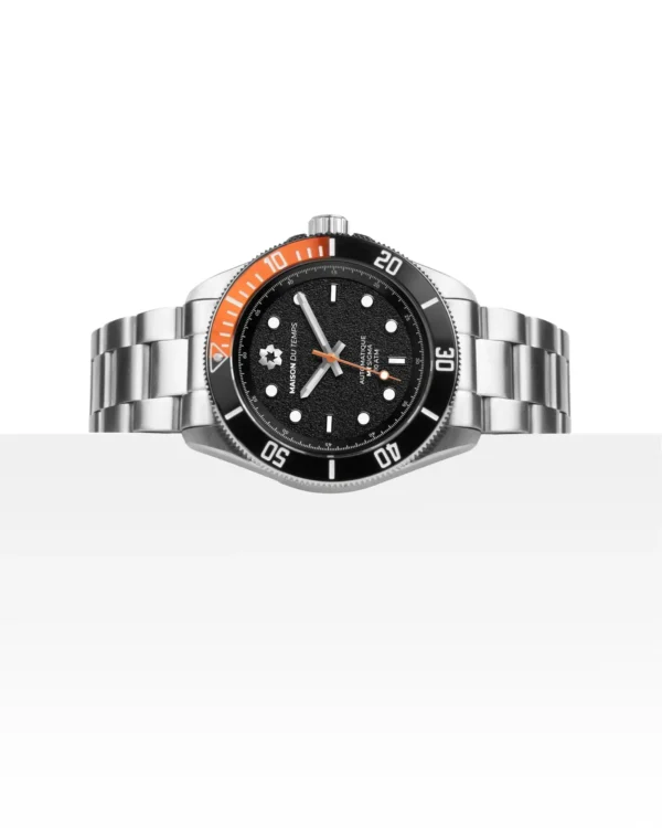 Maison du temps Watch MTSIGMA LUNETTE NOIRE ORANGE ACIER a
