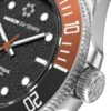 Maison du temps Watch MTSIGMA LUNETTE NOIRE ORANGE ACIER b
