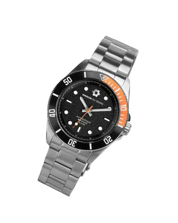 Maison du temps Watch MTSIGMA LUNETTE NOIRE ORANGE ACIER c
