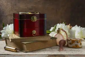 vue d une boite a musique avec un decor bohemien