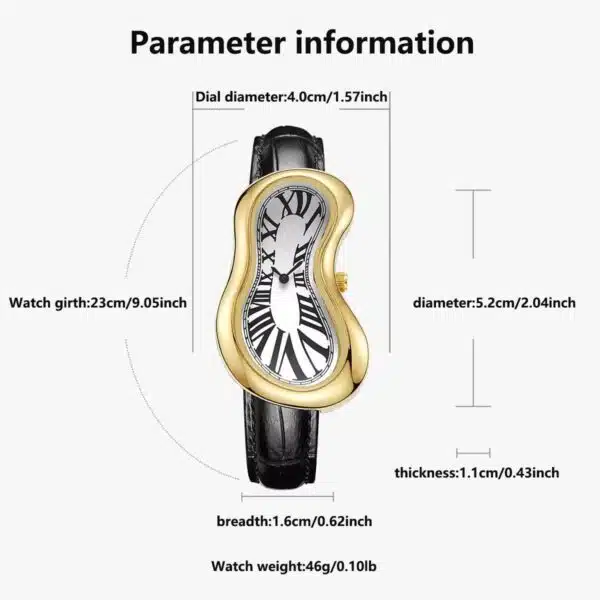 Conteenium Watch MONTRE DALI FONDU DORE c Conteenium Watch MONTRE DALI FONDU DORE c