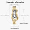 Conteenium Watch DALI ACIER DORE BLANC a Conteenium Watch DALI ACIER DORE BLANC a