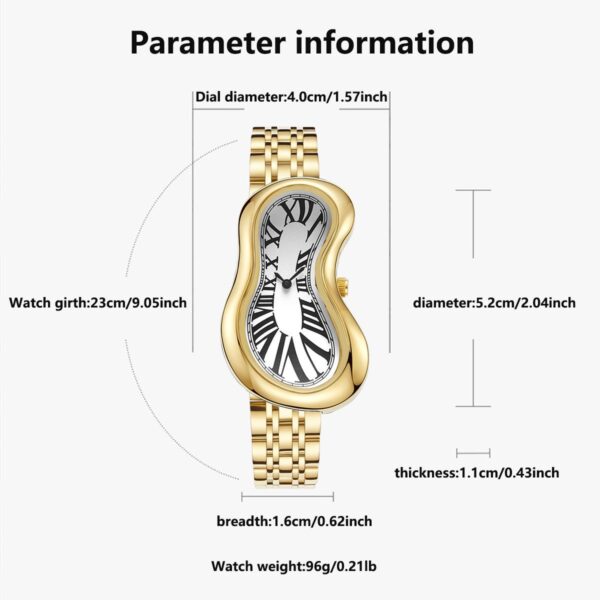 Conteenium Watch DALI ACIER DORE BLANC a Conteenium Watch DALI ACIER DORE BLANC a