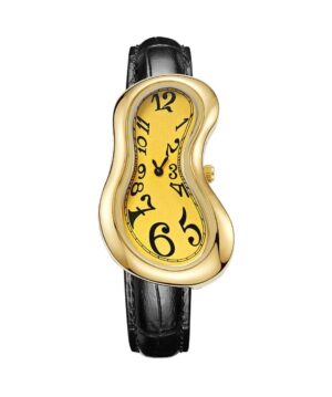 Conteenium Watch DALI ACIER DORE CUIR