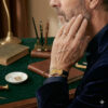 Conteenium Watch DALI ACIER DORE CUIR b Conteenium Watch DALI ACIER DORE CUIR b