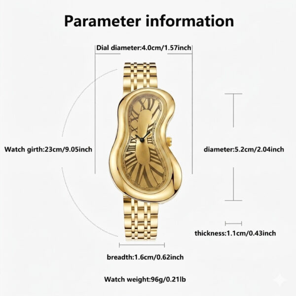 Conteenium Watch DALI ACIER DORE b Conteenium Watch DALI ACIER DORE b